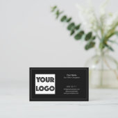 Your Logo Custom QR Code Marketing Visitenkarte (Stehend Vorderseite)