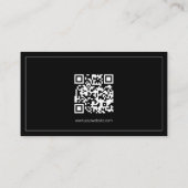 Your Logo Custom QR Code Marketing Visitenkarte (Rückseite)