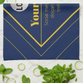 Your Logo & Customizable Design Template Geschirrtuch (Gefaltet)