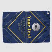 Your Logo & Customizable Design Template Golfhandtuch (Horizontal)