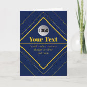 Your Logo & Customizable Design Template Karte (Vorderseite)