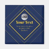 Your Logo & Customizable Design Template Magnet (Vorne)