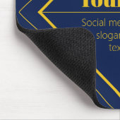 Your Logo & Customizable Design Template Mousepad (Ecke)
