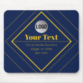 Your Logo & Customizable Design Template Mousepad (Vorne)