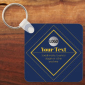 Your Logo & Customizable Design Template Schlüsselanhänger (Vorderseite)