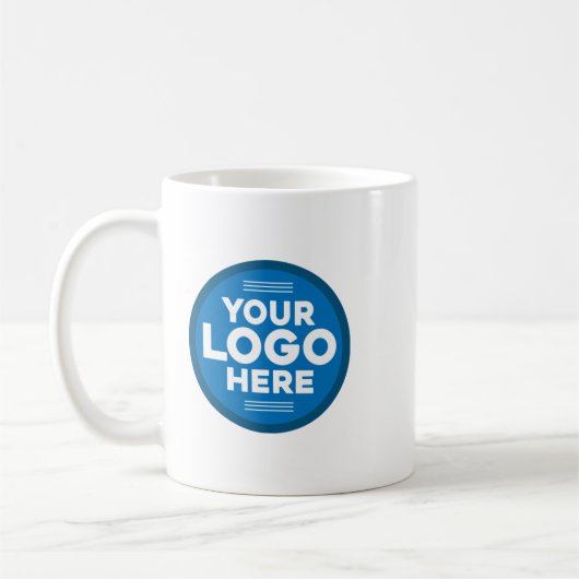 Your logo here Custom Business Logo Branded Coffee Kaffeetasse (Links)