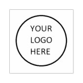 Your logo here gummistempel (Prägung)