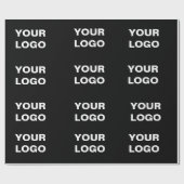 Your Logo Here Simple Stylish Modern Minimal Logo  Geschenkpapier (Flach)