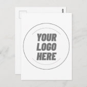 Your Logo Here T-shirt For Men Postkarte (Vorne/Hinten)