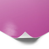 Your Logo & Modern Simple Ombre | Purple Poster (Ecke)