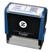 Your Logo or Photo Text and QR Code Stamp Example Permastempel (Produkt)