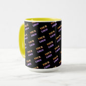 Your Logo Photo Business Promotional Personalized Tasse (Vorderseite Links)