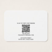 Your Logo QR Earring Display Card (Rückseite)