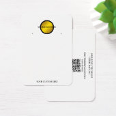 Your Logo QR Earring Display Card (Schreibtisch)