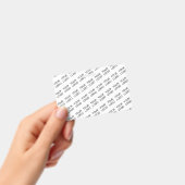 Your Logo Simple Repeating Diagonal Pattern Ausweis (Handheld)