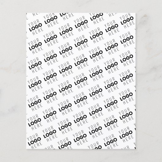 Your Logo Simple Repeating Diagonal Pattern Flyer (Vorne)