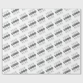 Your Logo Simple Repeating Diagonal Pattern Geschenkpapier (Flach)