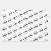 Your Logo Simple Repeating Diagonal Pattern Geschenkpapier Set (Vorderseite 3)