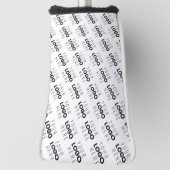 Your Logo Simple Repeating Diagonal Pattern Golf Headcover (Rotieren 90)