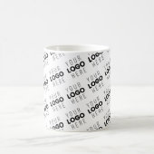 Your Logo Simple Repeating Diagonal Pattern Kaffeetasse (Mittel)