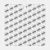 Your Logo Simple Repeating Diagonal Pattern Ornament Aus Metall (Rückseite)