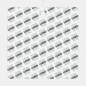 Your Logo Simple Repeating Diagonal Pattern Ornament Aus Metall (Vorderseite)