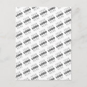 Your Logo Simple Repeating Diagonal Pattern Postkarte (Vorderseite)
