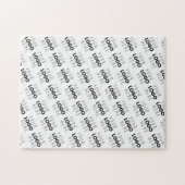Your Logo Simple Repeating Diagonal Pattern Puzzle (Horizontal)