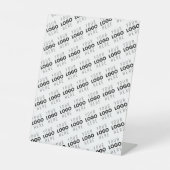 Your Logo Simple Repeating Diagonal Pattern Sockelschild (Vorderseite)