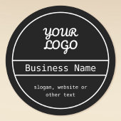 Your Logo | Unique Editable Business Design Runder Aufkleber
