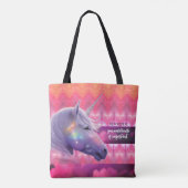Your Mental Health Is Important Rainbow Unicorn Tasche (Rückseite)