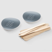 Your message here gray blue metallic background te fächer (Non-assembled)