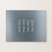 Your message here gray blue metallic background te puzzle (Horizontal)