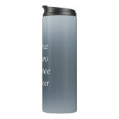 Your message here gray blue metallic background te thermosbecher (Nach rechts gedreht)