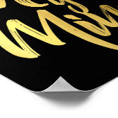 Your Mind Golden Quote  Poster (Ecke)