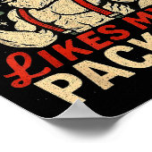 Your Mom Likes My Package Funny Santa Christmas Poster (Ecke)