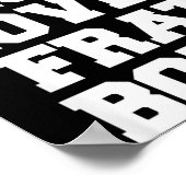 Your Mom Loves Frat Boys Funny Fraternity College Poster (Ecke)