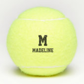 Your Monogram and Name - Pick Text Color - Brand Tennisbälle (Vorderseite)