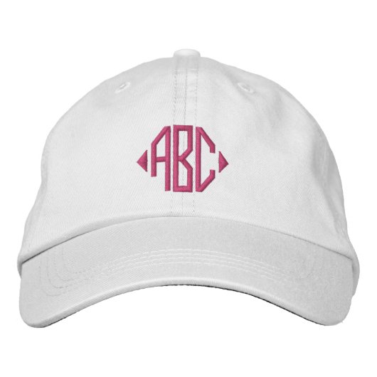Your Monogram Personalized Bestickte Baseballkappe (Vorderseite)