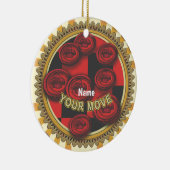 Your Move Checkers  Keramik Ornament (Rechts)