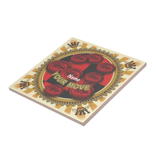 Your Move Checkers tile Fliese (Seite)