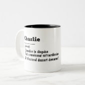 Your Mug, Your Message! Zweifarbige Tasse (Vorderseite Links)