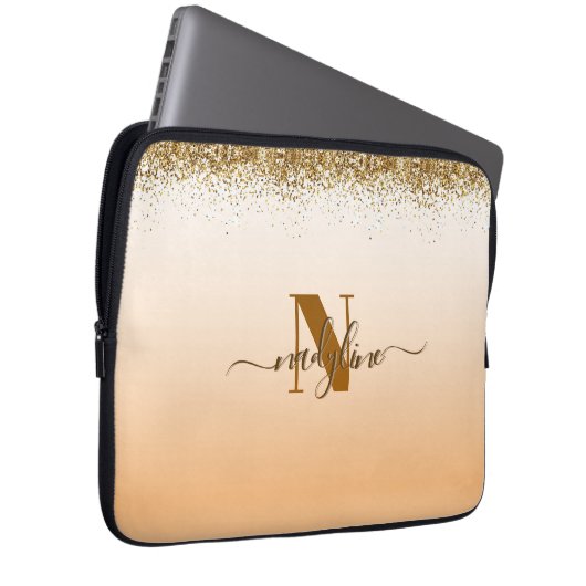 Your Name and Name First letter personalize Laptopschutzhülle (Vorne Rechts)
