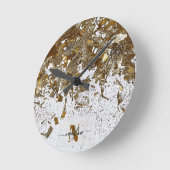 Your Name and Name First letter personalize Runde Wanduhr (Winkel)