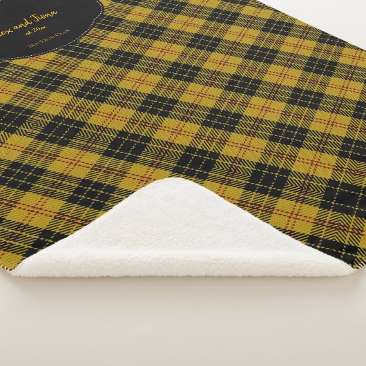 YOUR Name & Date MacLeod Scottish Clan Tartan Sherpadecke (3/4)