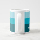 Your Name Here Customized Simple Stylish Coffee Jumbo-Tasse (Rückseite)