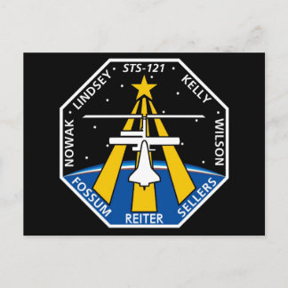 YOUR_NAME_HERE STS-121-Logo Postkarte