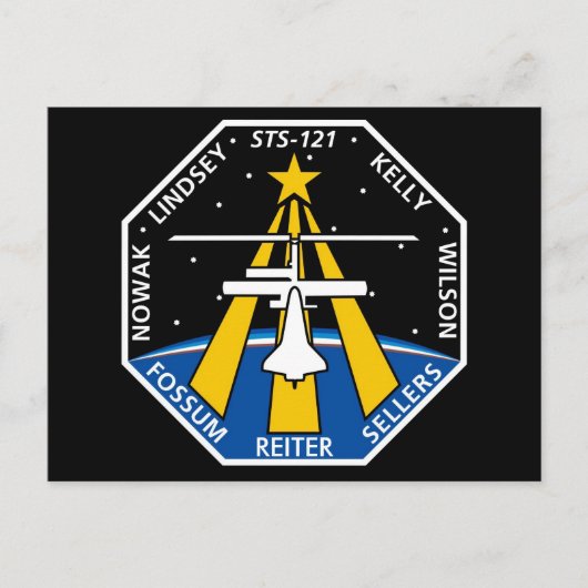 YOUR_NAME_HERE STS-121-Logo Postkarte (Vorderseite)