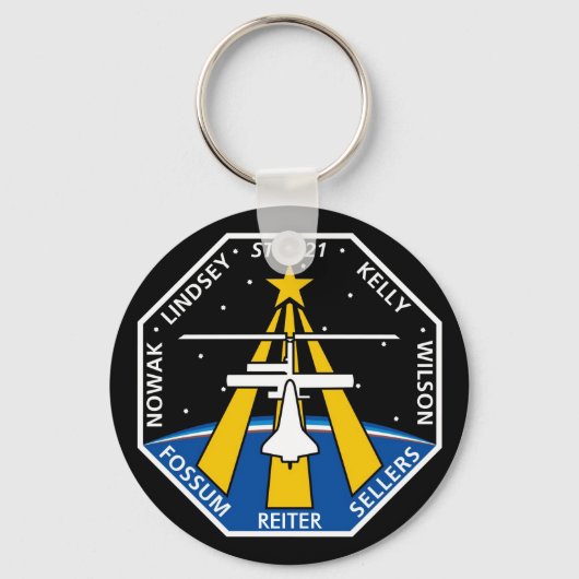 YOUR_NAME_HERE STS-121-Logo Schlüsselanhänger (Vorderseite)