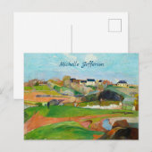 Your Name Impressionist Pastoral Painting Gauguin Postkarte (Vorne/Hinten)